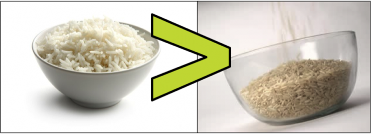 white rice is actually healthier than brown rice