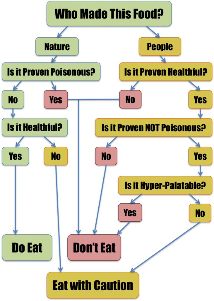 Eat Real Food Decision Flow Chart